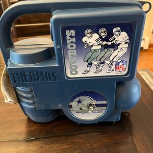 Thermos Dallas Cowboys Vintage Blue Football Lunchbox Cooler